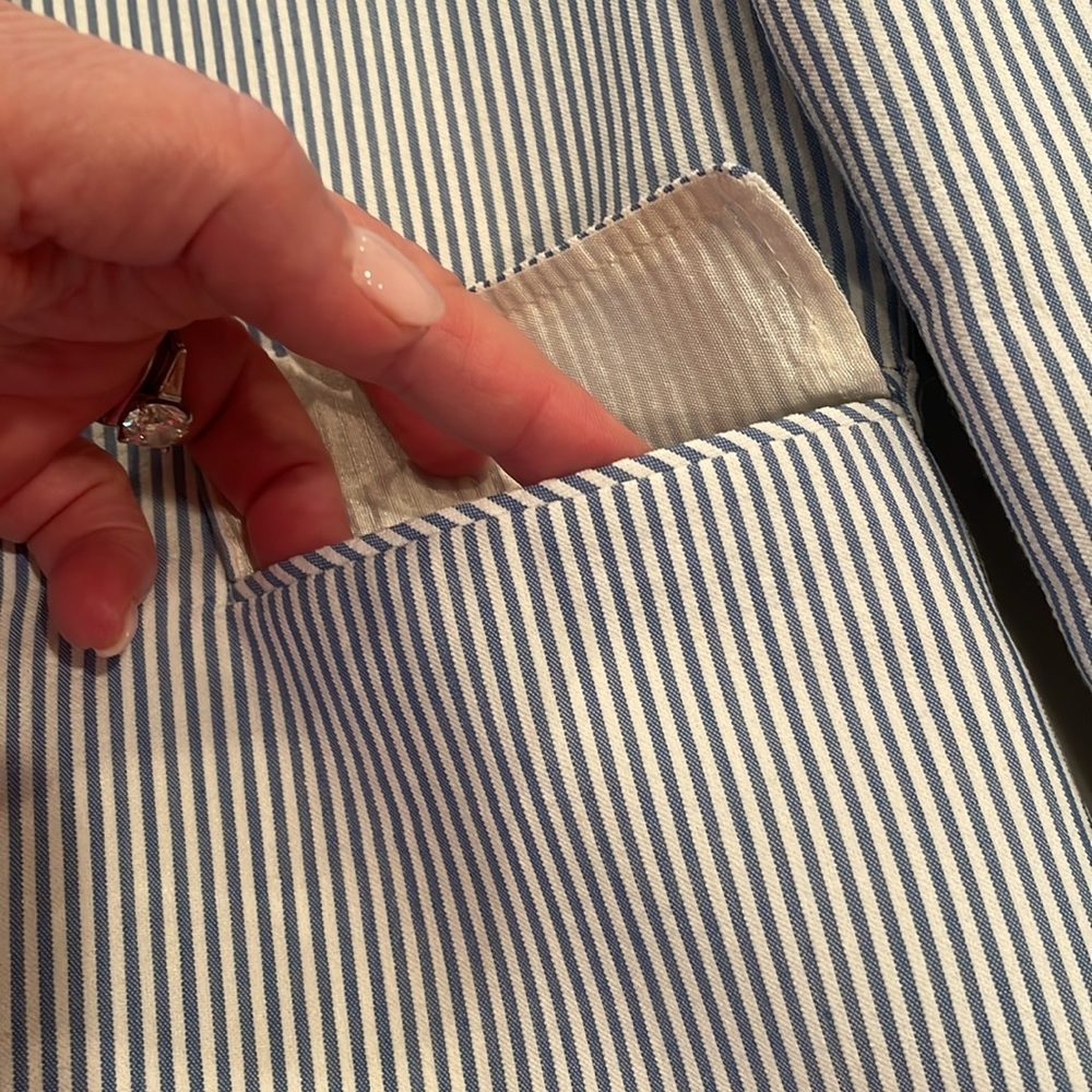 Blue Striped Kids Blazer - Picture 4 of 4